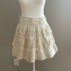 NWT Leifsdottir Lace Crochet Skirt